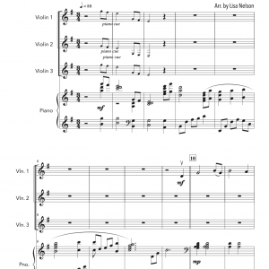 Amazing Grace - Violin Trio (Three Plus Keys)